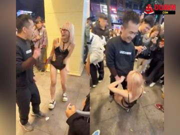 Cô giáo tiểu học trung quốc bú cu người lạ giữa đường